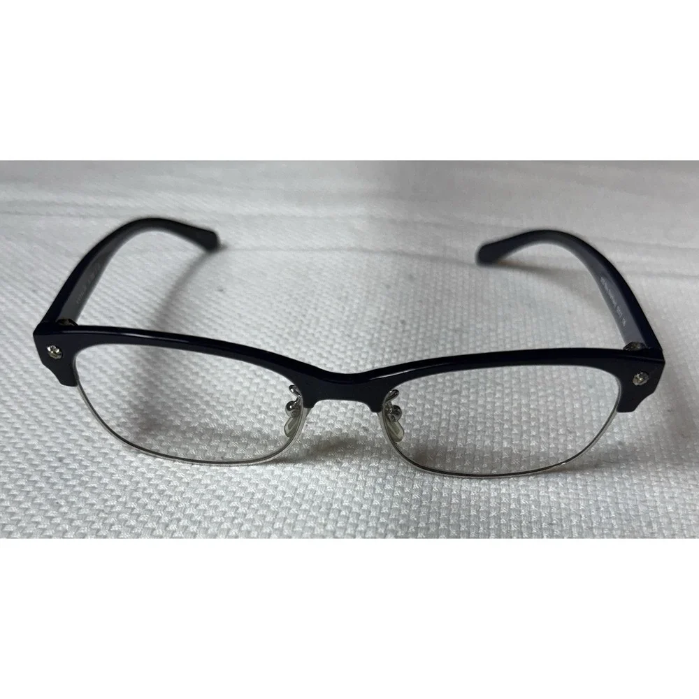 Coach HC 6098-5433 Women's Navy Blue Silver‎ Half Rim 53-17-135 Frames Only
